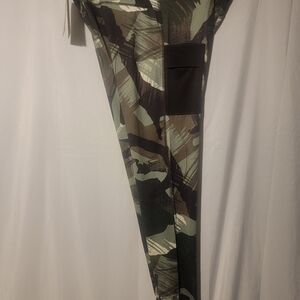 Nike Pro Dri Fit Compression Tights Mens Size XXL-Tall Camo Green DQ8363 386